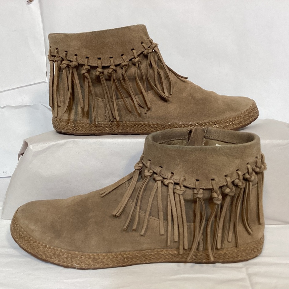 UGG Shenandoah Fringe Suede Ankle Boots women’s size 6.5